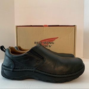 RED WING SHOES 8700 Men’s Black Slip-on Work Shoe Size 10